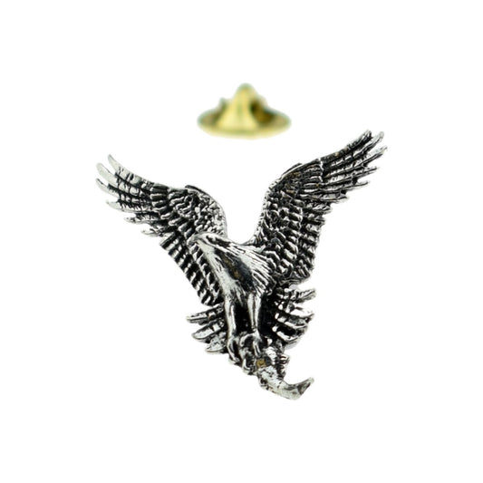 Osprey Bird English Pewter Lapel Pin Badge - Ashton and Finch