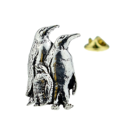 Penguins English Pewter Lapel Pin Badge - Ashton and Finch