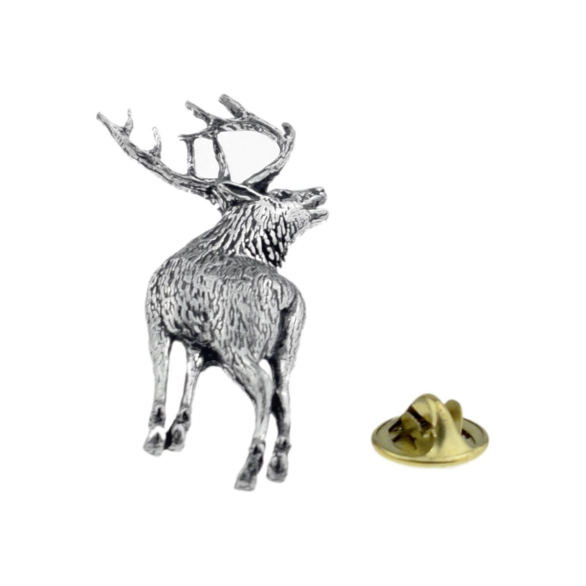 Stag English Pewter Lapel Pin Badge - Ashton and Finch