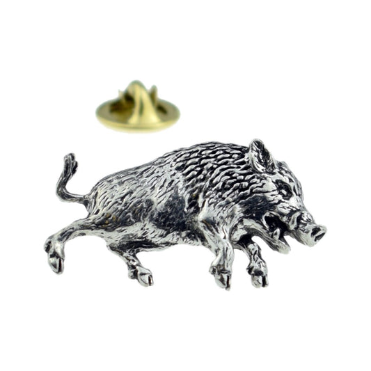 Wild Boar (3) Pewter Lapel Pin Badge - Ashton and Finch