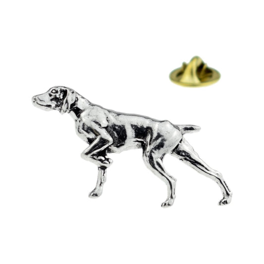 Pointer Dog English Pewter Lapel Pin Badge - Ashton and Finch