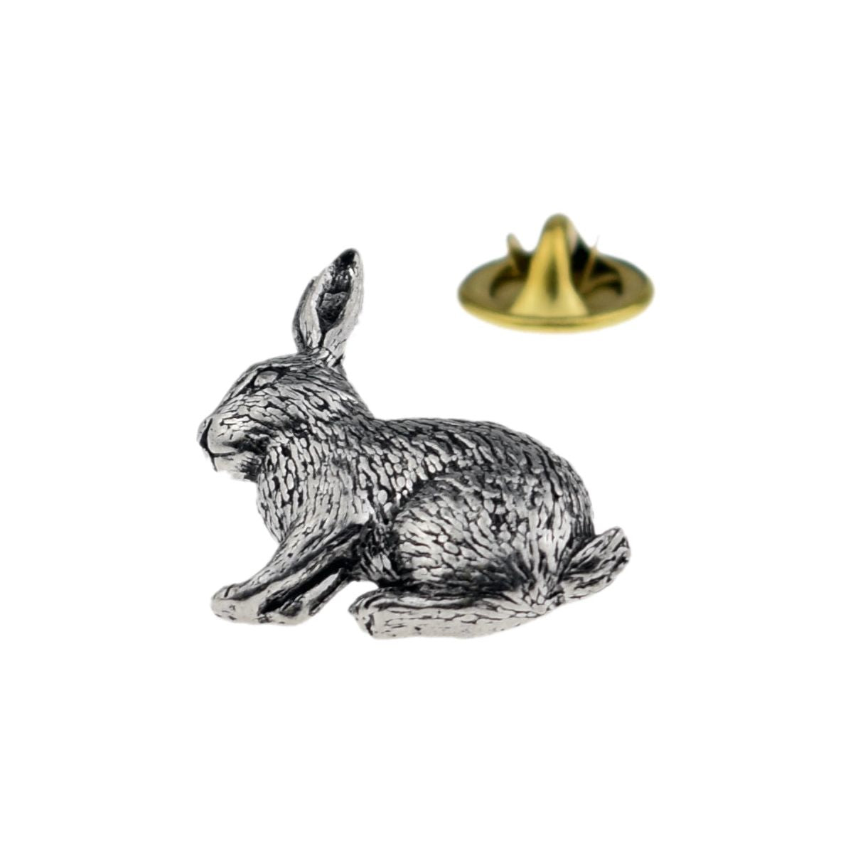 Rabbit English Pewter Lapel Pin Badge - Ashton and Finch