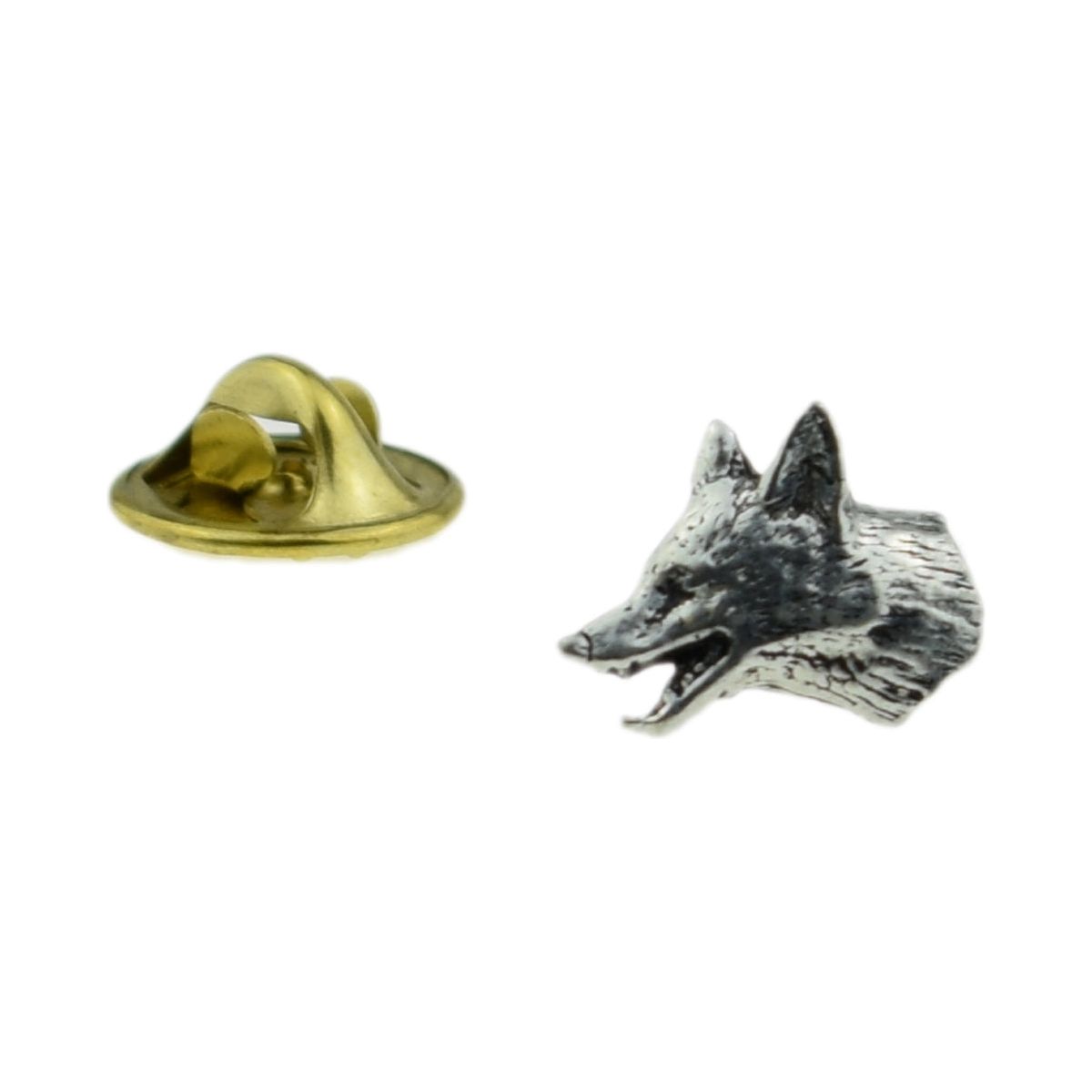 Small Fox Head English Pewter Lapel Pin Badge - Ashton and Finch
