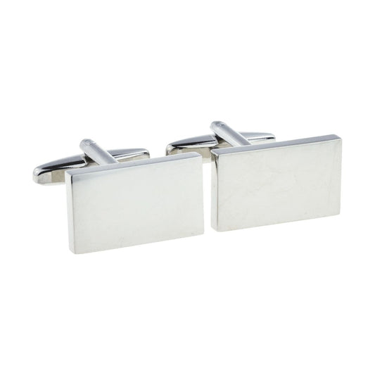 Engraved Deluxe Rectangle Cufflinks - Ashton and Finch