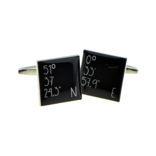 Map Location Personalised Cufflinks - Ashton and Finch
