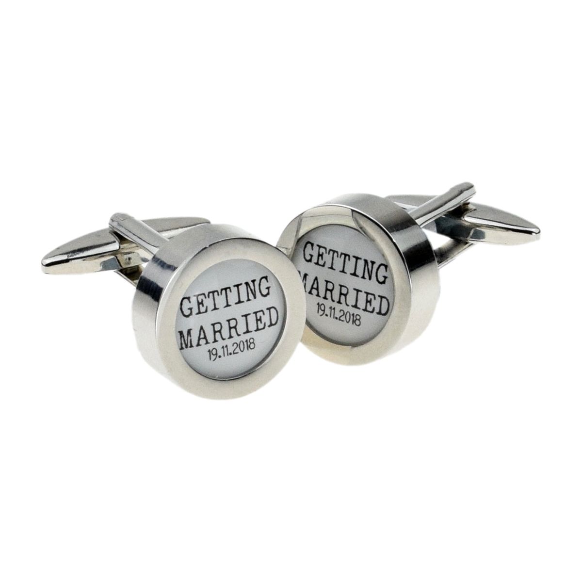 Personalised Getting Married Date Cufflinks - Ashton and Finch