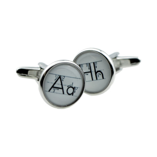 Contemporary Personalised Alphabet Cufflinks - Ashton and Finch