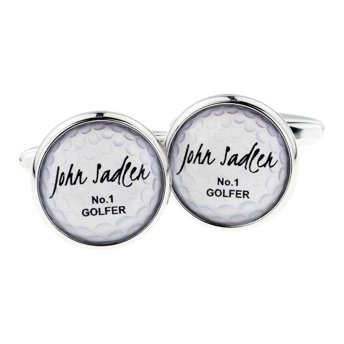 Bespoke Personalised Number No1 Golfer Cufflinks - Ashton and Finch