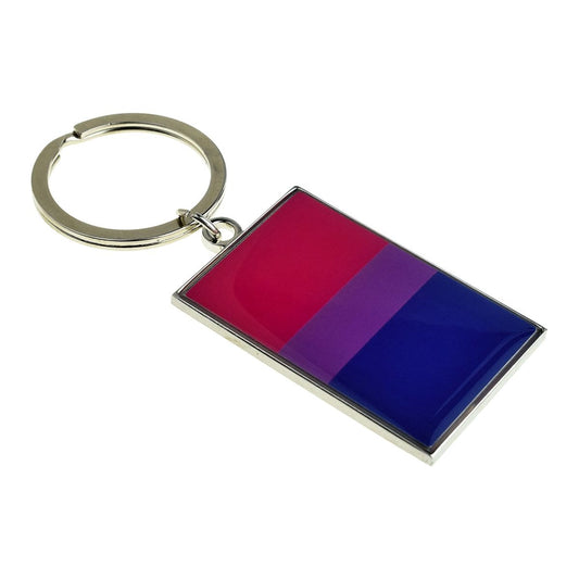 Bisexual Flag Design Large Keyring - Ashton and Finch