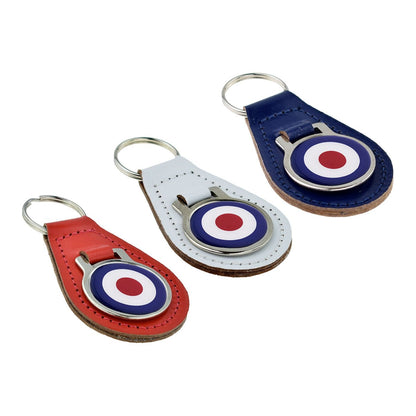 Roundel Design Keyrings in Three Colour Choices - Ashton and Finch