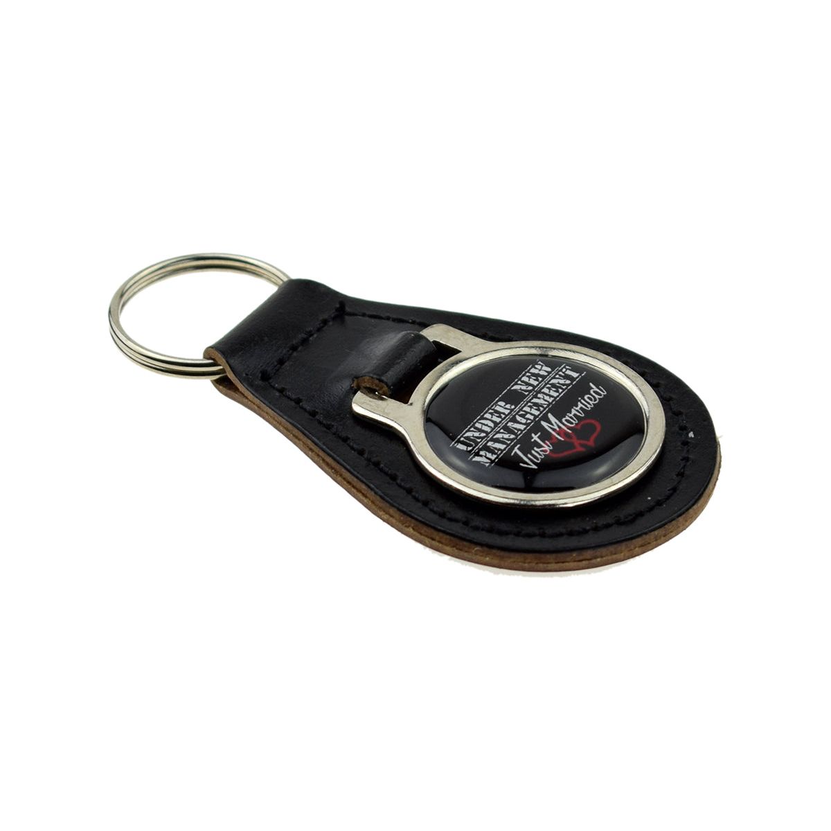Under New Management Just Married Keyring - Ashton and Finch