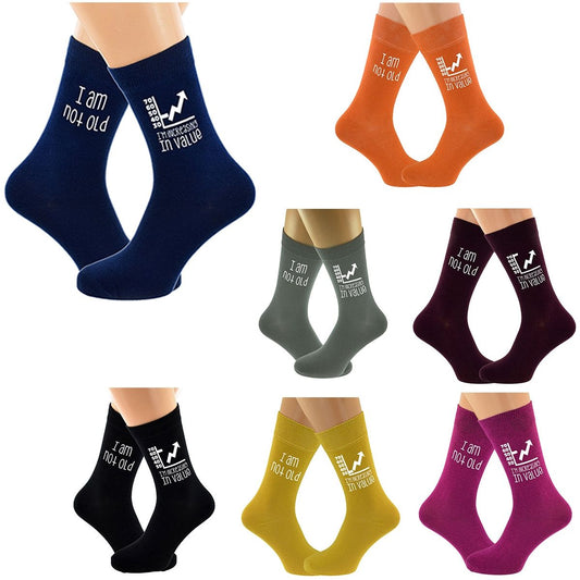 Fun I am not Old I'm Increasing in Value Mens Socks - Ashton and Finch