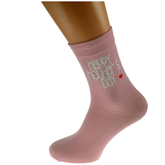 Happy Mothers Day Ladies Pink Socks - Ashton and Finch