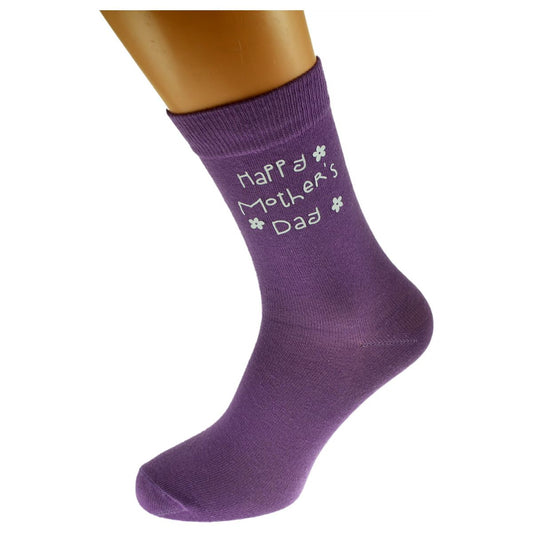 Happy Mothers Day with Flowers Ladies Purple Socks - Ashton and Finch