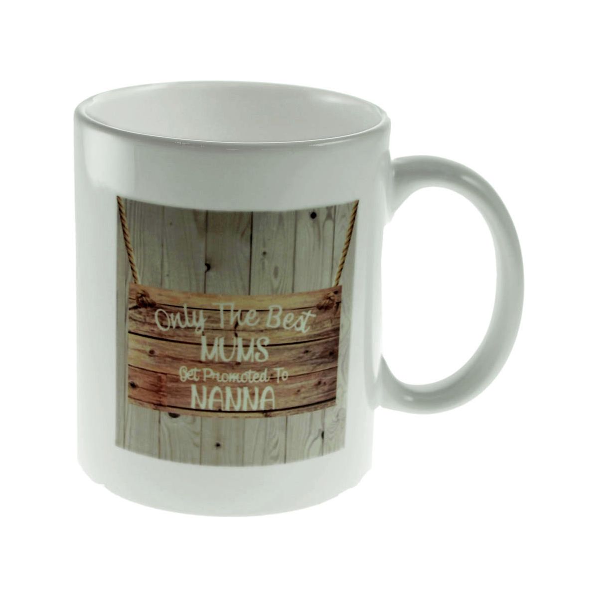 Wood Effect Design Only the Best Mums are Promoted to Nanny Mug - Ashton and Finch