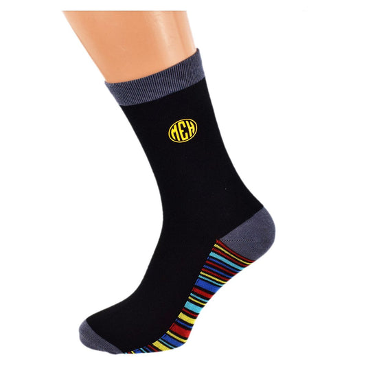 Personalised Golden Initials Funky Sole Socks - Ashton and Finch