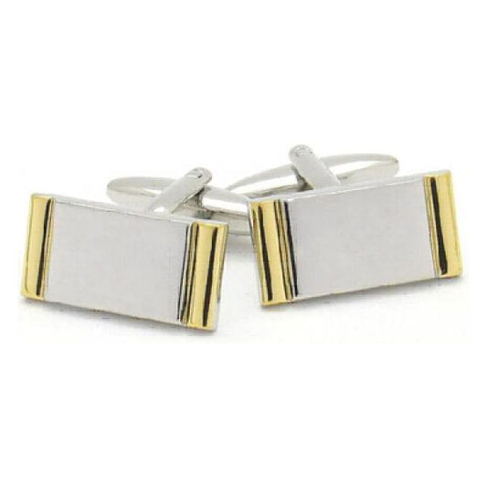 Two tone rectangular Classic cufflinks - Ashton and Finch