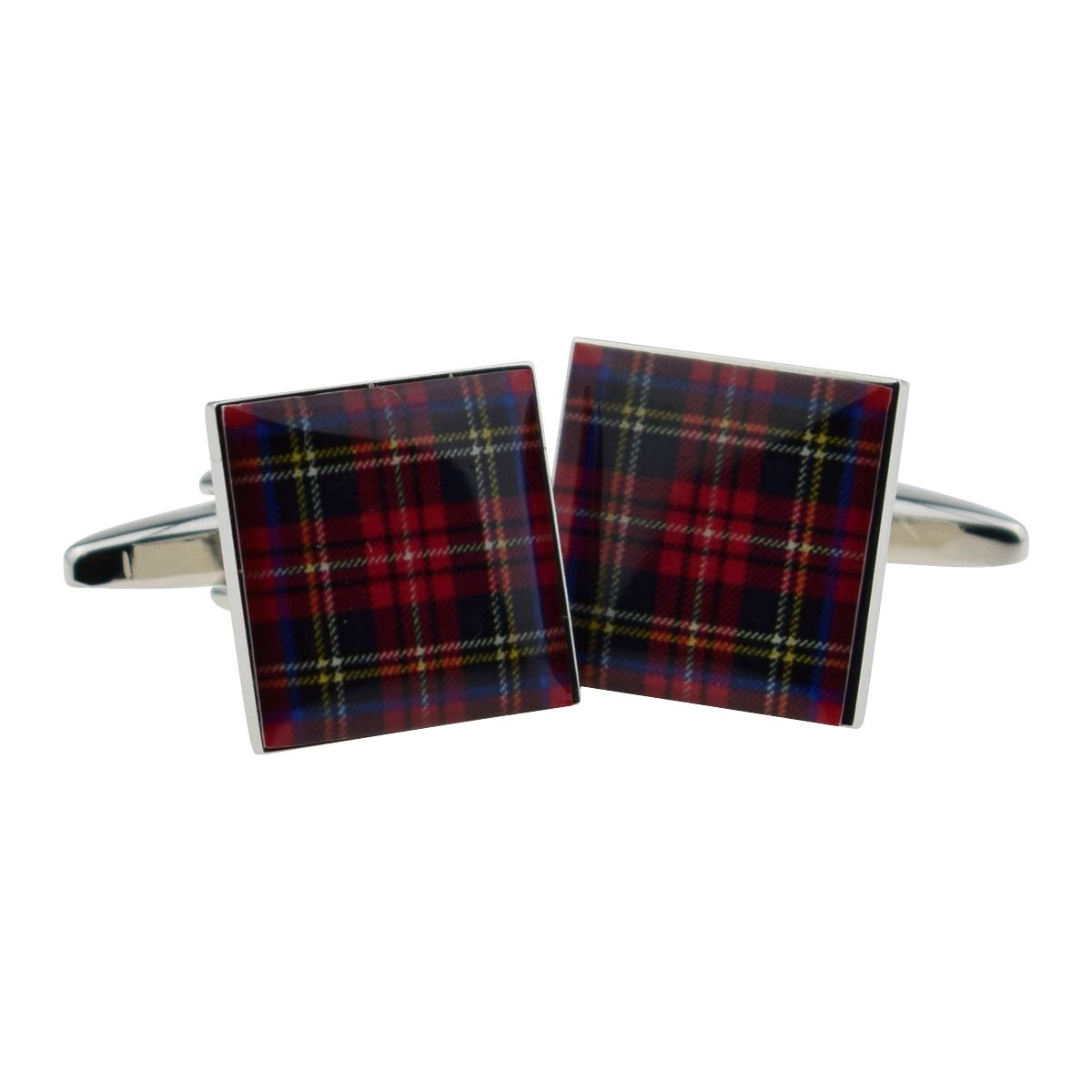 Scottish Royal Stewart Red Tartan Cufflinks - Ashton and Finch