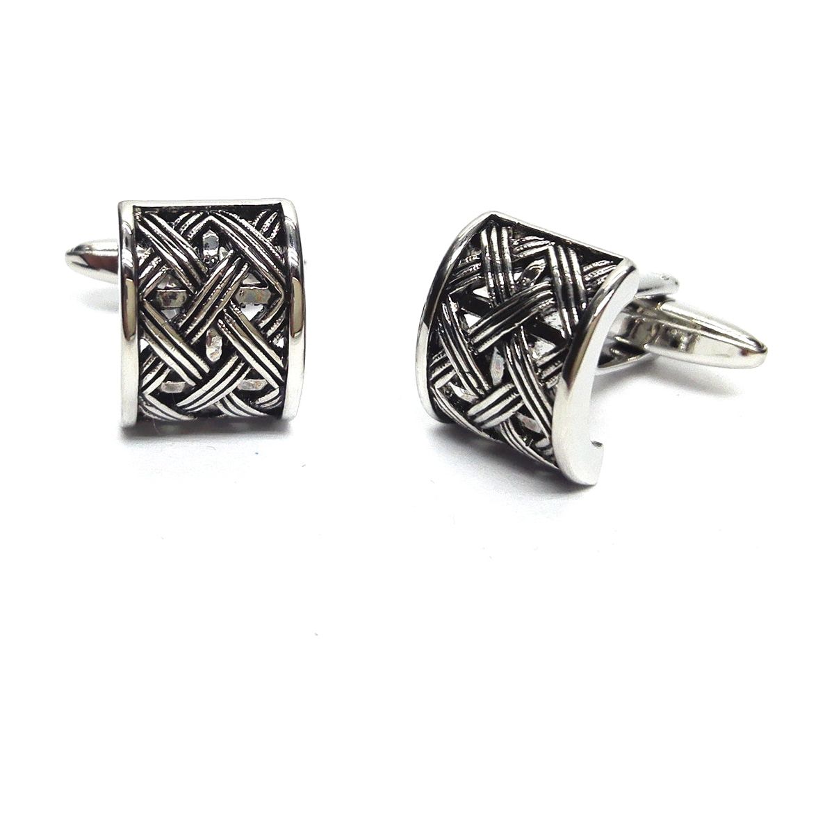 Rounded Hammered Classic Cufflinks - Ashton and Finch