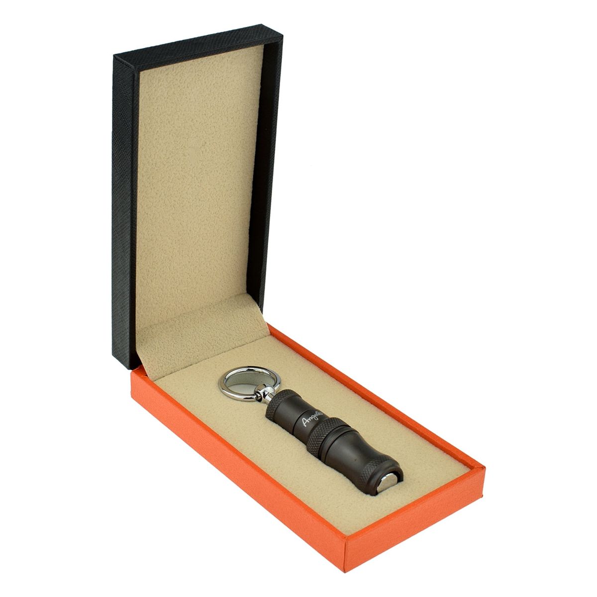 Angelo 2 Sizes Key Ring Punch Cutter Gunmetal Grey Boxed - Ashton and Finch