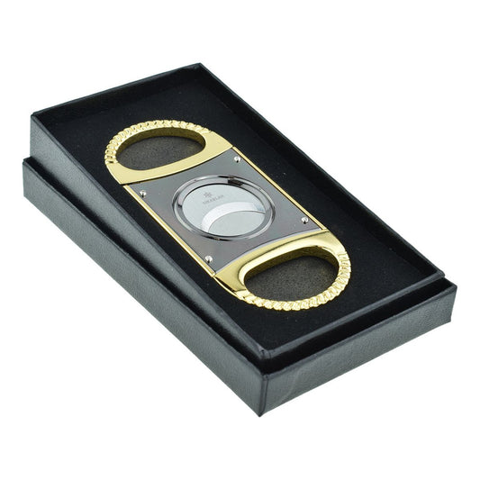 Sikarlan 64 Ring Two Finger Gold & Silver Colour Cigar Cutter - Ashton and Finch