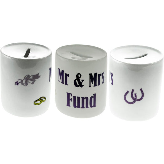 Mr & Mrs Wedding Fund Money Box - Ashton and Finch
