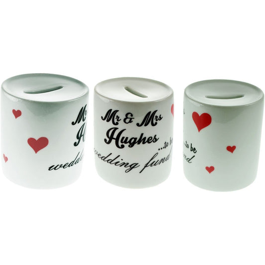 Personalised Wedding Couple Design Money Box - Ashton and Finch