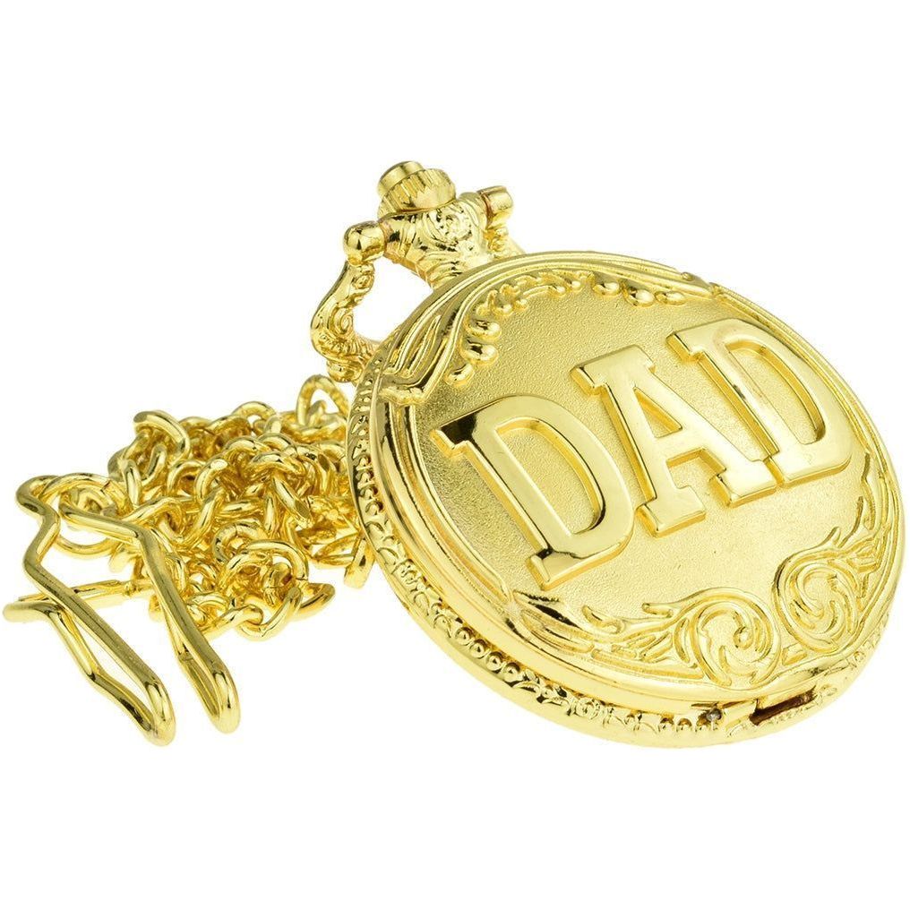 Gold Coloured Dad / Fathers Day Pocket Watch - Ashton and Finch