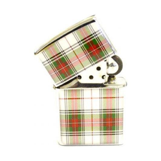 Engraved Scottish Stewart Tartan Design Petrol Lighter - Ashton and Finch