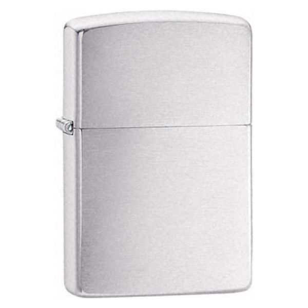 Zippo Brushed Chrome  Engraved and Personalised - Ashton and Finch