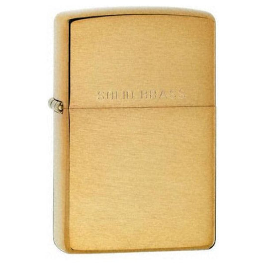 Zippo Brushed Brass (engravable) - Ashton and Finch