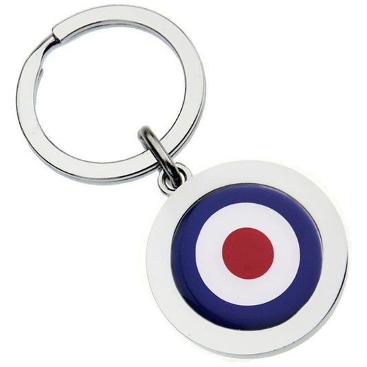 Roundel Design Metal Keyring Engraved and Personalised - Ashton and Finch