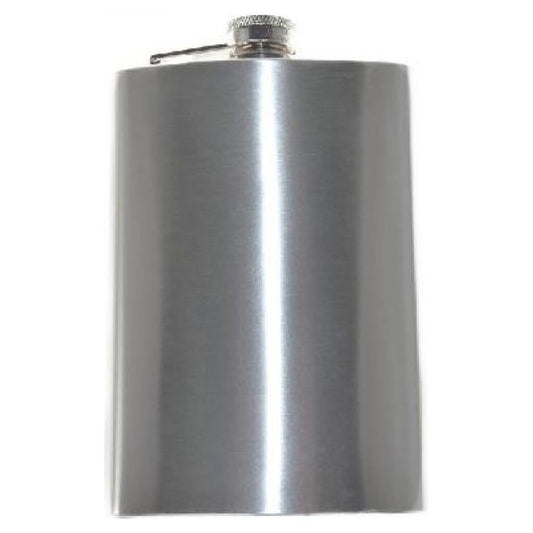 Stainless 8oz Hip Flask Boxed Engraved and Personalised - Ashton and Finch