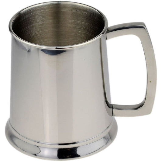 Stainless Steel Polished 1 Pint Tankard - Ashton and Finch