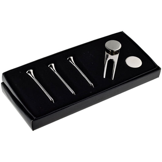 Silver Golfers Boxed Gift Set (engravable) - Ashton and Finch