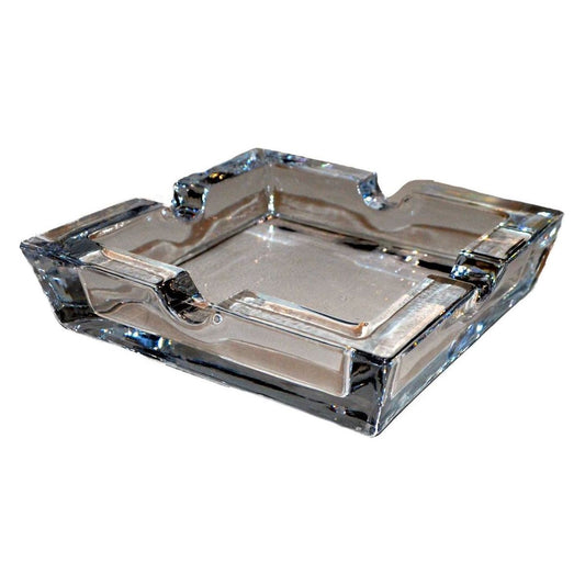 Clear Glass 4 Position Cigar Ashtray Boxed - Ashton and Finch