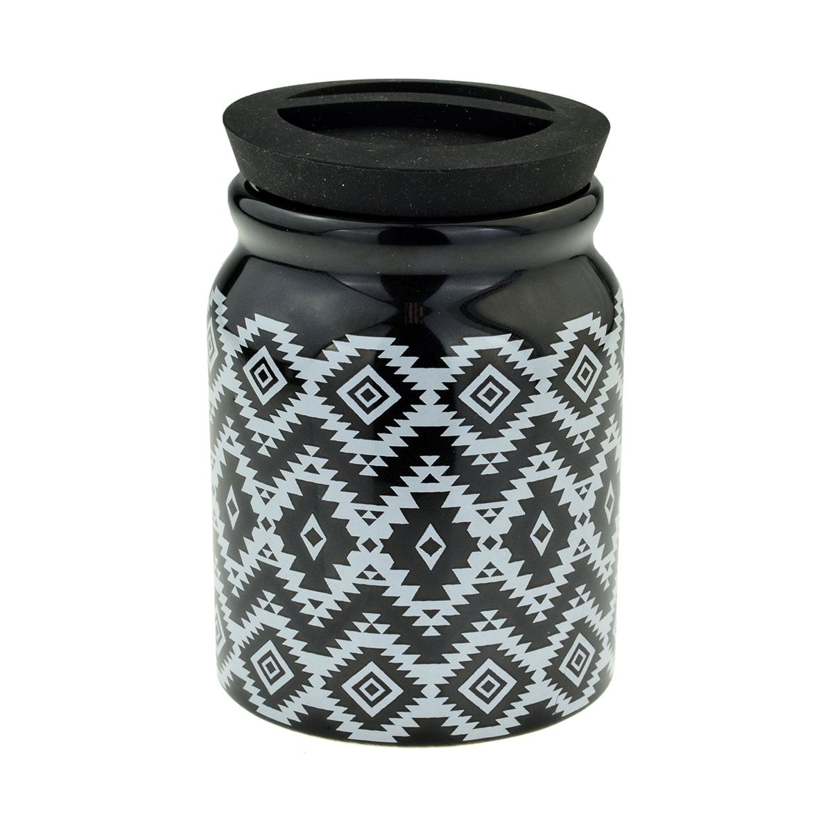 Aztec Ceramic Tobacco Jar With Rubber Lid Boxed - Ashton and Finch