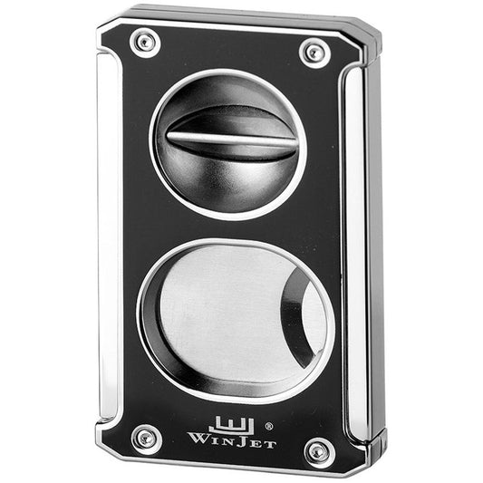 Winjet Black & Chrome 3 In 1 Cigar Cutter Boxed - Ashton and Finch