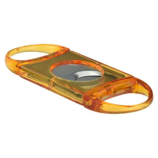 Two Finger Orange Double Bladed 58 Ring Gauge Cigar Cutter Bagged - Ashton and Finch