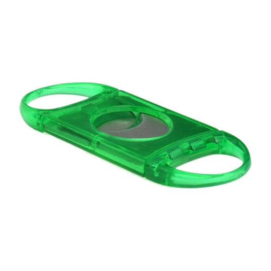 Two Finger Green Double Bladed 58 Ring Gauge Cigar Cutter Bagged - Ashton and Finch