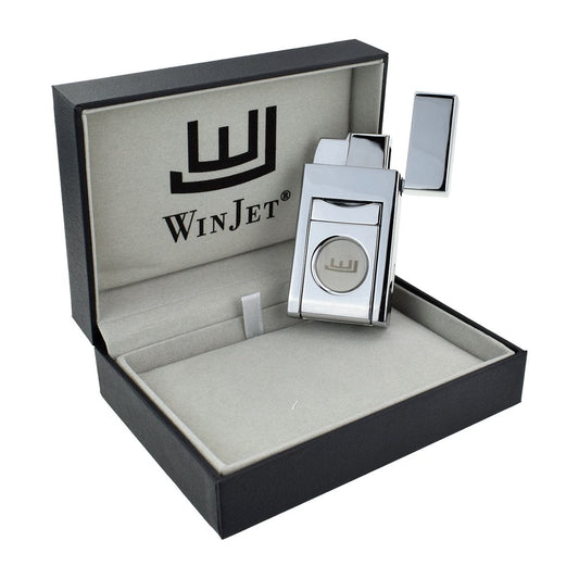Winjet Jet Lighter With Gas Window And Fold Out Cutter Boxed - Ashton and Finch