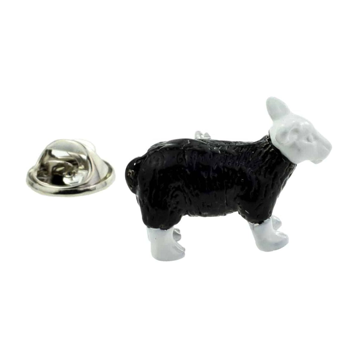 Black & White Sheep Lapel Pin Badge - Ashton and Finch