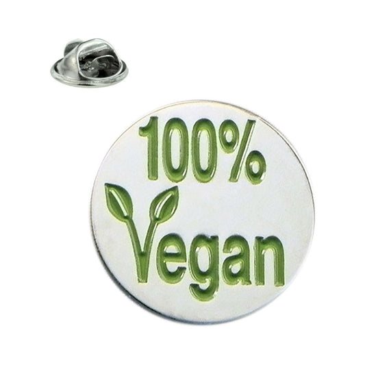 Vegan Metal and Enamel Lapel Pin Badge - Ashton and Finch