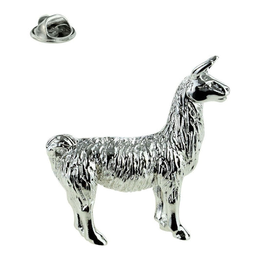 Standing Llama Design Lapel Pin Badge - Ashton and Finch