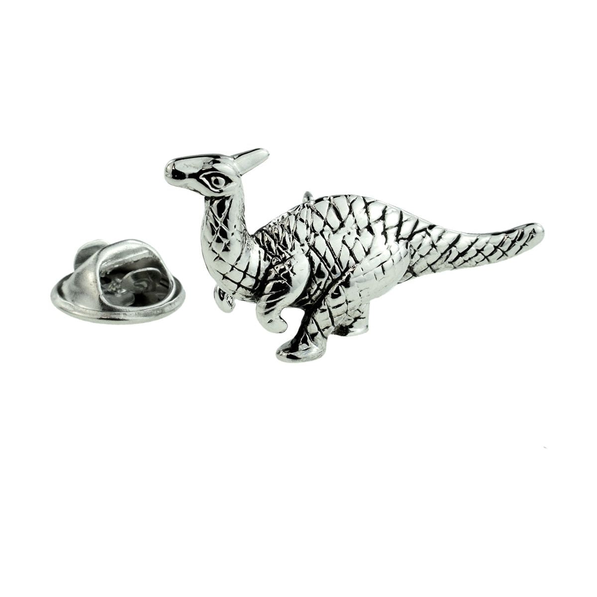 Parasaurolophus Dinosaur Lapel Pin Badge - Ashton and Finch