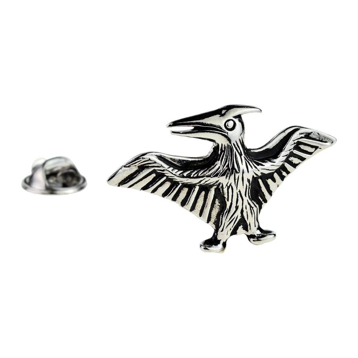 Pterodactyl Flying Dinosaur Lapel Pin Badge - Ashton and Finch