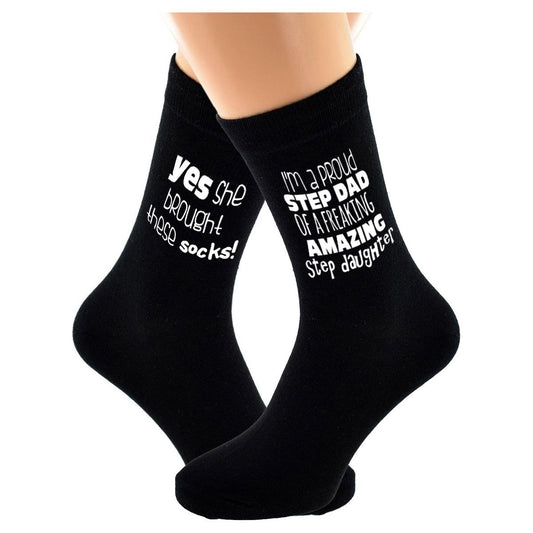 Funny Socks to a Step Dad from his Step Daughter - Ashton and Finch