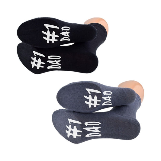 #1 Dad Sole Print Socks for your Number One Dad! - Ashton and Finch