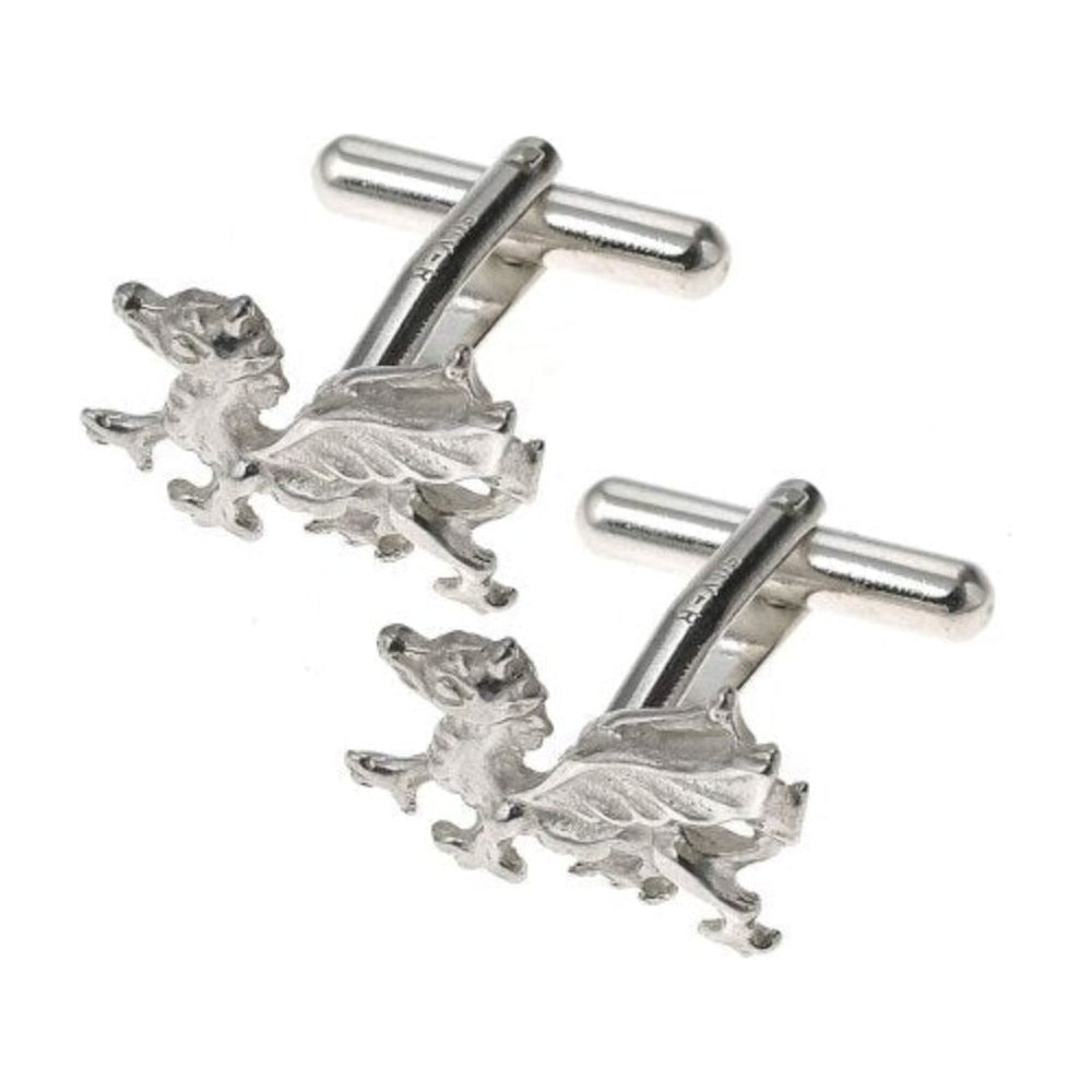 Sterling Silver Welsh Dragon Cufflinks - Ashton and Finch