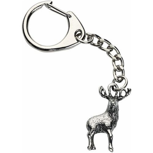 Pewter Whole Stag Keyring - Ashton and Finch